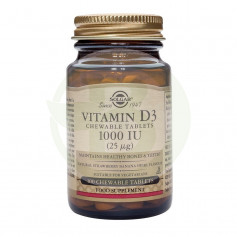 Vitamine D3 1000 UI 25Mcg. 100 gélules Solgar