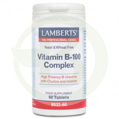 Vitamine B-100 Complexe 60 Comprimés Lamberts