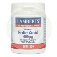 Acide folique 400µg. Lamberts