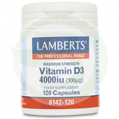 Comprimés de vitamine D3 4000IU 120 Lamberts