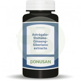 Astrágalo, Shiitake, Ginseng Siberiano 90 Capsulas Bonusan