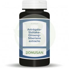 Astragale, Shiitake, Ginseng sibérien 90 capsules Bonusan