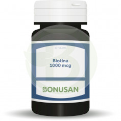 Biotine 1 000Mcg. 60 comprimés Bonusan