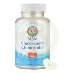 Glucosamine, chondroïtine et MSM 90 comprimés Kal