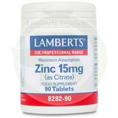 Zinc 15Mg. (sous forme de citrate) 90 comprimés de Lamberts