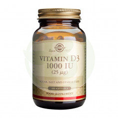 Vitamine D3 1000UI (25Mcg.) 100 capsules Solgar