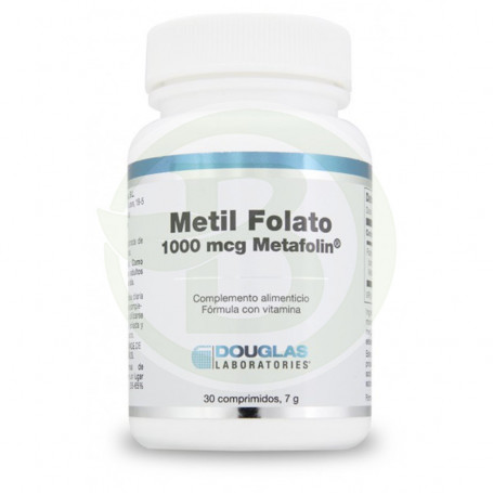 Metil Folato 1.000MCg. Metafolín 30 Cápsulas Douglas