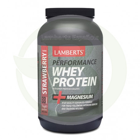 Whey Protein Strawberry 1Kg. Lamberts