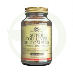 Complexe d'huile de foie Super COD 60 Capsules Solgar