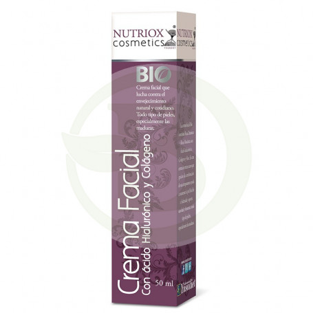 Crema Facial Ácido Hilurónico y Colágeno 50Ml. Bio Nutriox Bifemme