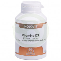 Holovit Vitamine D3 2000IU + K2 180 Gélules Equisalud