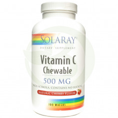 Vitamine C 500Mg. 100 comprimés à croquer Solaray Cherry