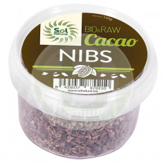 Éclats de cacao crus biologiques crus 125Gr. Soleil naturel