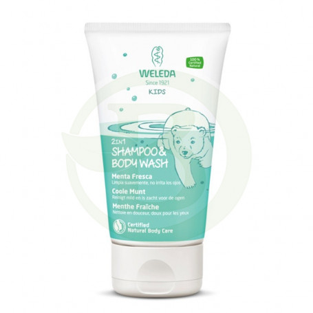 Champú y Gel de Ducha Menta Fresca 150Ml. Weleda