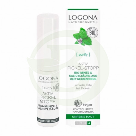 Stop Granos Menta Bio & Ácido Salicílico Stick 6Ml. Logona