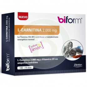 L Carnitine 2 000 mg. 14 flacons biformes