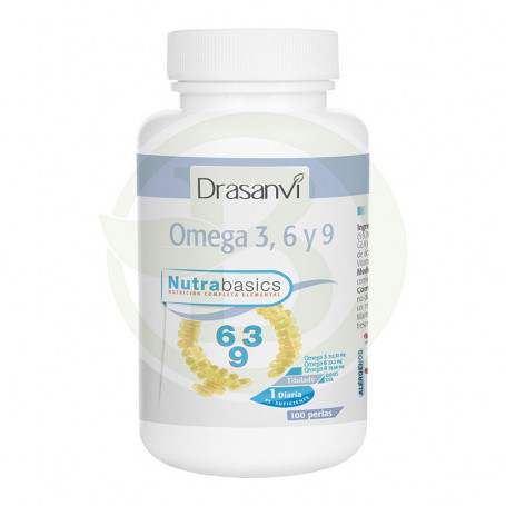 Oméga 3-6-9 1 000 mg. 100 perles de Drasanvi