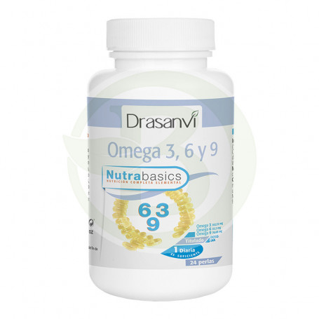 Oméga 3-6-9 1 000 mg. 24 perles de Drasanvi