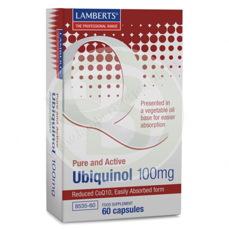 Ubiquinol 100 mg. 60 Capsules Lambert