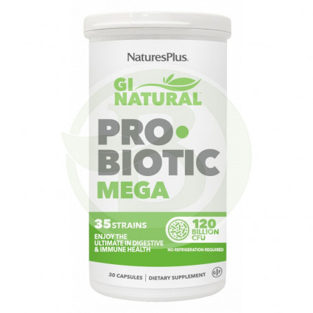 Gi Natural Probiotique Mega 30 Capsules Natures Plus