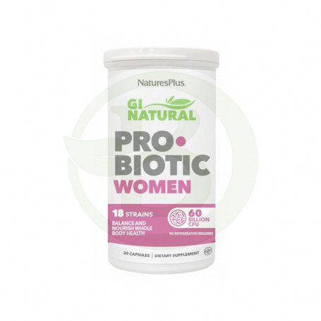 Gi Natural Probiotique Femme 30 Gélules Natures Plus