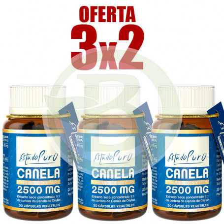 Pack 3x2 Canela 30 Cápsulas Estado Puro