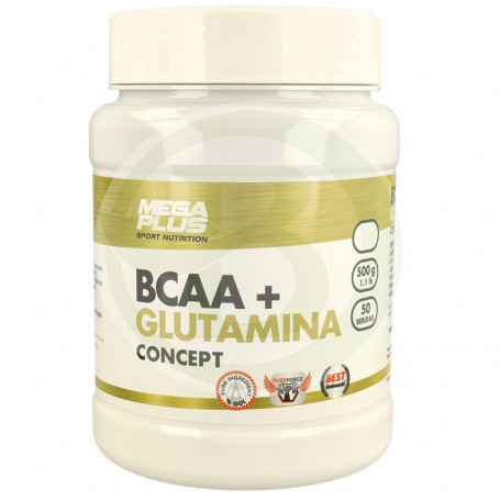 Bcaa + Mandarine Glutamine Extrême Pureté 300Gr. Mégaplus