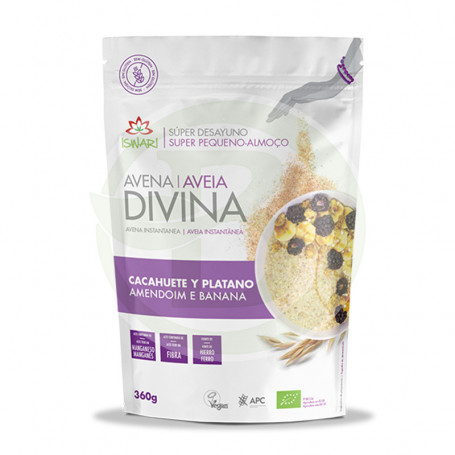 Avoine Divine Cacahuète et Banane 360Gr. Iswari