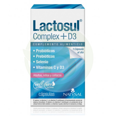 Complexe Lactosul + D3 12 Gélules Natysal