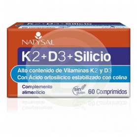 K2 + D3 + Silicium 60 Comprimés Natysal