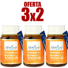 Pack 3x2 Vitamine D3 1000 100 Comprimés Etat Pur