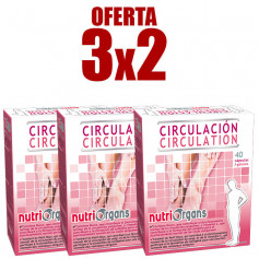 Pack 3x2 Circulation 40 Gélules Nutriorgans