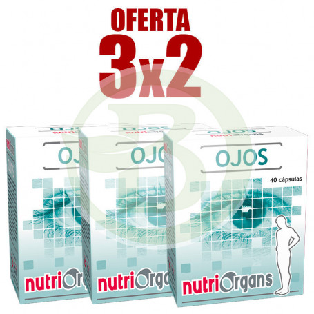 Pack 3x2 Ojos 40 Cápsulas Nutriorgans