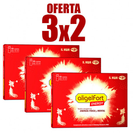 Pack 3x2 Aligelfort Energy 10 Viales Il Hwa