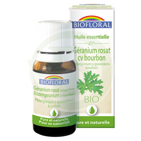 Huile Essentielle de Géranium 10Ml. Biofloral