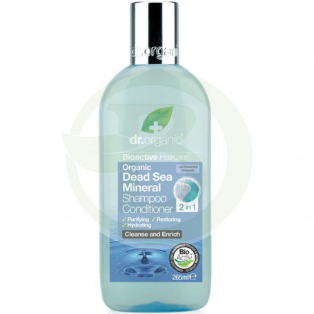 Shampooing et revitalisant de la mer Morte 265 ml. Dr Organique