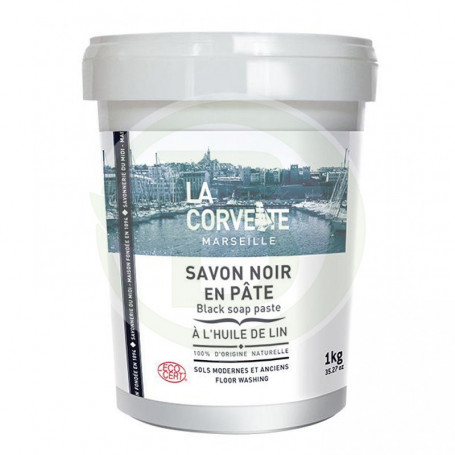 Savon noir à l'huile de lin 1Kg. la corvette