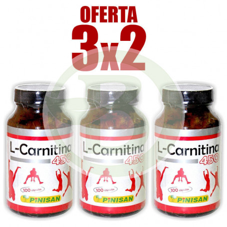 Pack 3x2 L-Carnitine 100 Gélules Pinisan