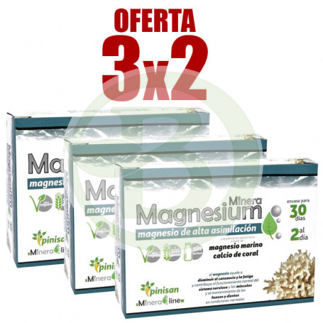 Pack 3x2 Magnésium 60 Capsules Pinisan