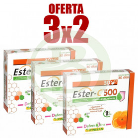 Pack 3x2 Ester C 500 30 Gélules Pinisan