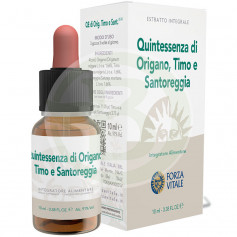 Quintessence d'Origan, Timo et Santoreggia 10Ml. Forza Vitale