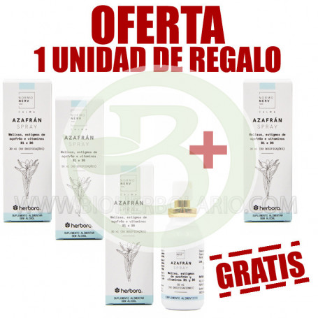 Pack 3x2 Azafrán Spray 30Ml. Herbora