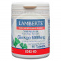 Ginkgo Biloba 6 000 mg. 60 comprimés Lamberts