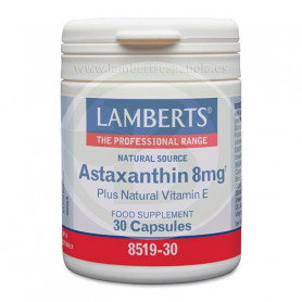 Astaxanthine avec Vitamine E 30 Gélules Lamberts