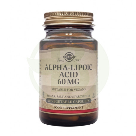 Acide Alpha Lipoïque 60Mg. 30 Gélules Solgar