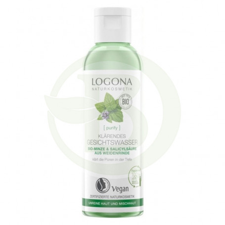 Tonique à la menthe et à l'acide hyaluronique 125Ml. Logona