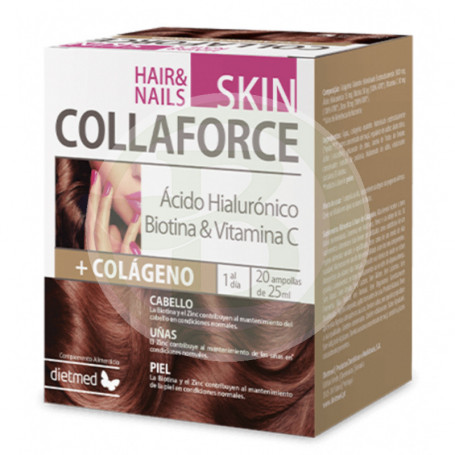 Collaforce Peau Cheveux Ongles 20 Ampoules Dietmed