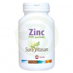 Zinc PVH Quelado 25Mg. 100 Cápsulas Sura Vitasan