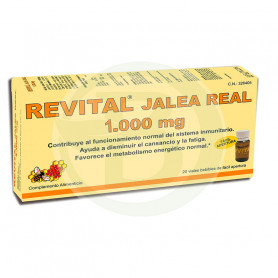 Gelée Royale Revitalisante 1.000Mg. 20 flacons pharmaceutiques en vente libre