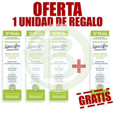 Pack 4x3 Crema Desodorante Specific 50Ml. Shila